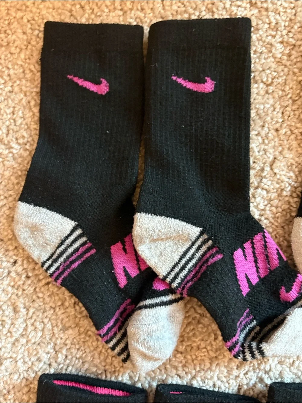Nike Boys Crew Socks Bundle (Shoe Size 10C–3Y) – 6 Pairs